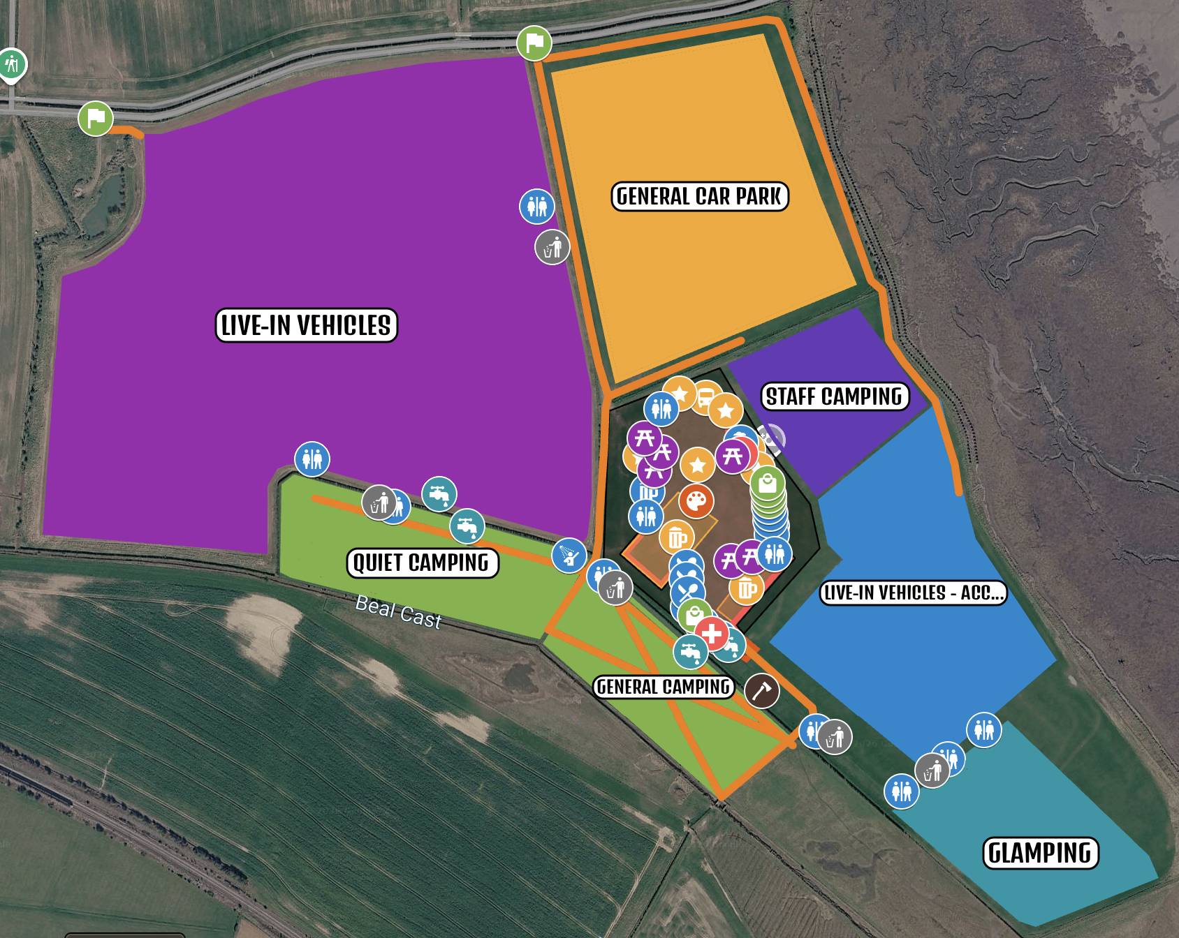 lindisfarne festival map